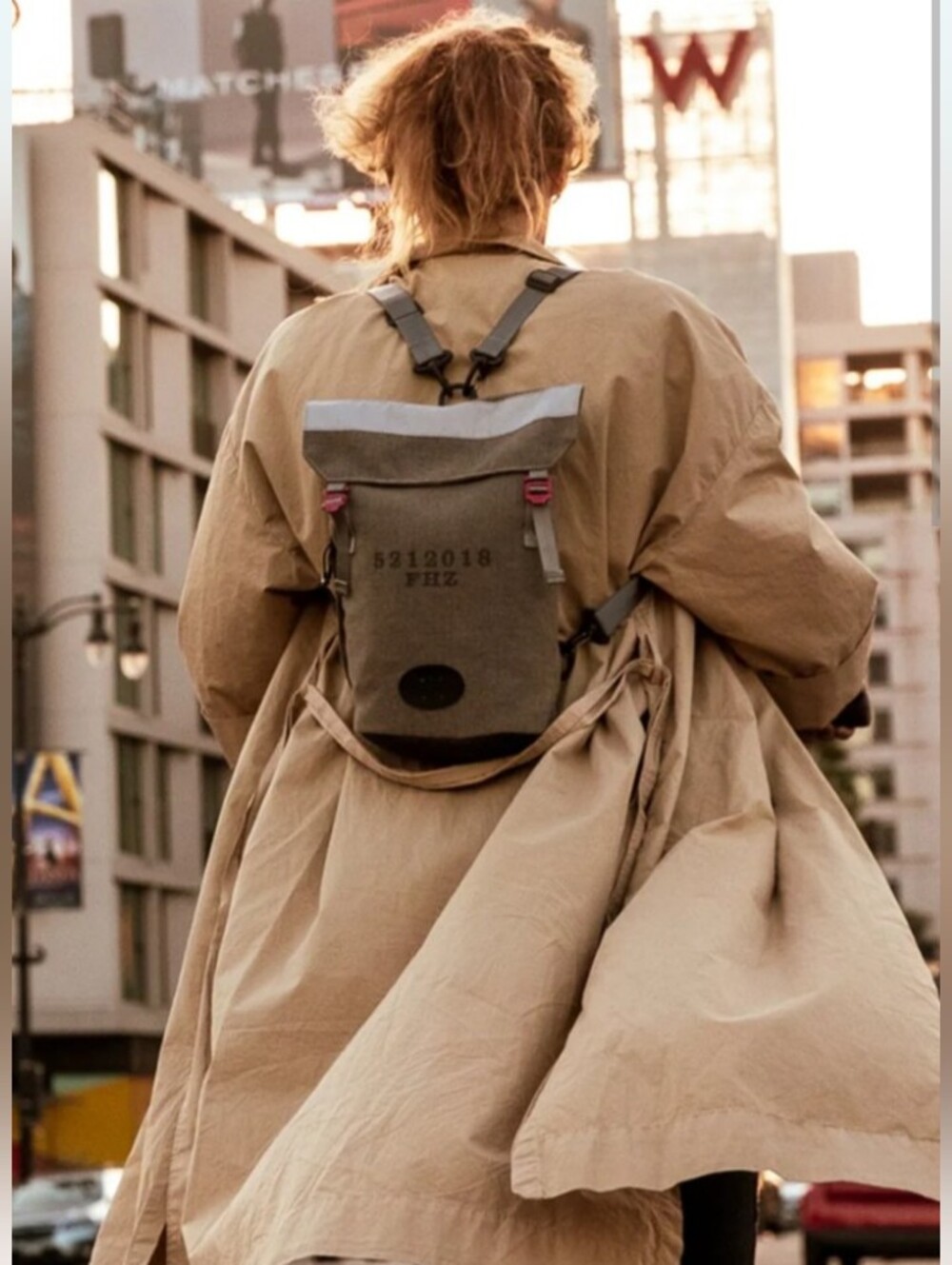 Fierce Hazel Sustainable Urban Explorer Bag in Grey